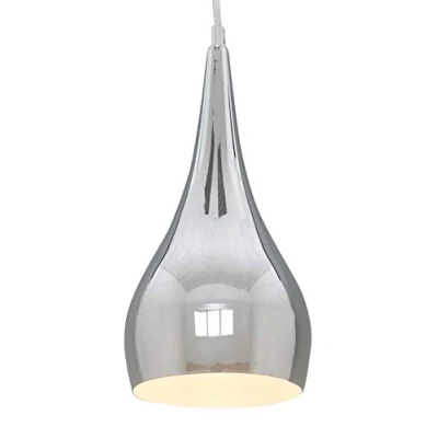 Image of Modern Designer Teardrop Ceiling Pendant Light Chrome Small