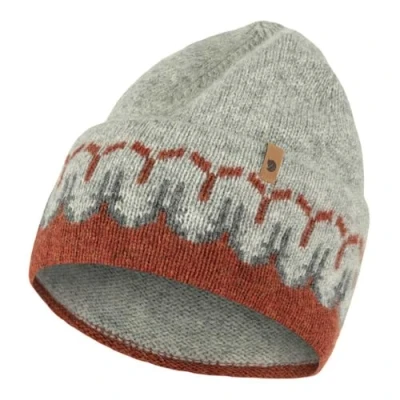 Image of Fjallraven 87167 215 020 Övik Path Knit Beanie/Övik Beanie Hat Unisex Autumn Leaf Grey Size OneSize