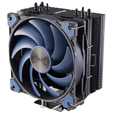 Image of Akasa Alucia H4 Premium CPU Cooler TDP 185W 120mm PWM Fan 4 Copper Heatpipes Includes Thermal Paste For Intel LGA 20xx/1151/1155/1150/1200 and AMD AM4 AM5 AK CC4017EP01