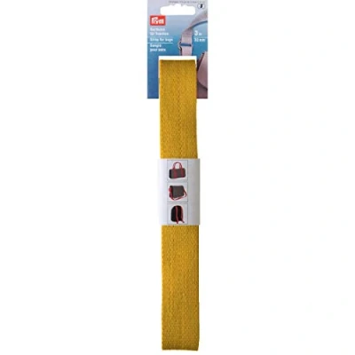 Image of Prym Strap for bags, 30mm, Yellow, 100% Cotton