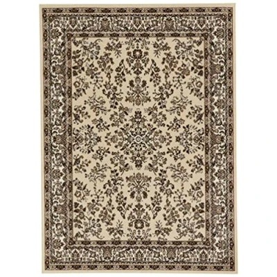 Image of Hanse Home Design Short Pile Living Room Rug Oriental Zabul Persian Look, for Dining Room, Bedroom Cream, 160 x 220 cm