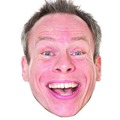 Image of FoxyPrinting Warwick Davis Celebrity Cardboard Party Face Mask Fancy Dress