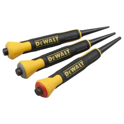 Image of DEWALT DWHT0 58018 Bi material Nail Set, 3 Piece (1/32&quot;, 2/32&quot;, 3/32&quot;)