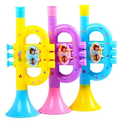 Image of JTLB Clown trumpet children&#039;s made of plastic, toy wind instrument for learning and practicing musical children