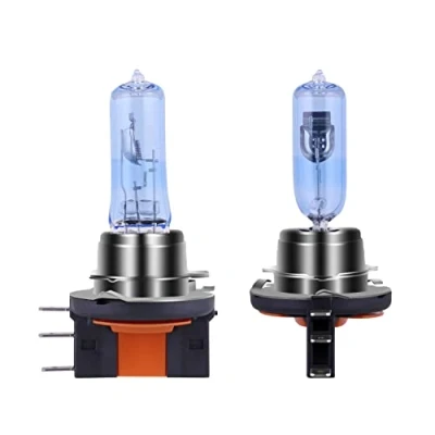 Image of NEWBROWN H15 Halogen Headlight Bulb with Super White Light Long Life Replacement PGJ23T1 12V 15/55W (H15, 2 Pack)