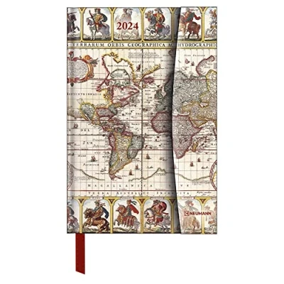 Image of Antique Maps 2024 Diary Book Calendar Pocket 10 x 15: Magneto