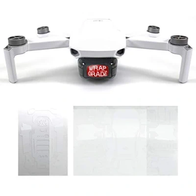 Image of WRAPGRADE Skin Sticker compatible with DJI Mavic Mini (RACING WHITE)