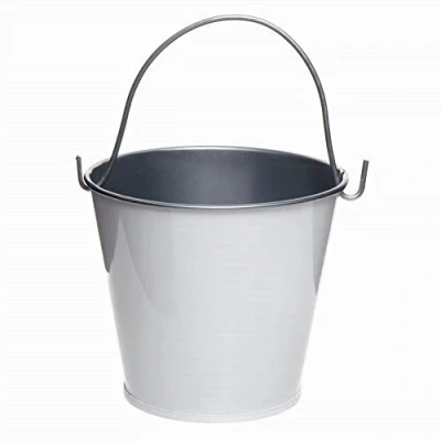 Image of Baker Ross AX626 Mini Tin Buckets Pack of 5, Ideal For Children To Paint Decorate &amp; Grow Seeds In, Perfect Indoor Or Outdoor Use
