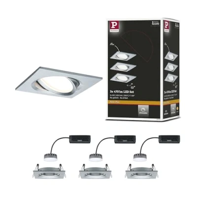 Image of Paulmann Nova Plus 3x LED spot angular aluminium