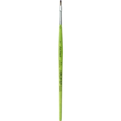 Image of Da Vinci 374 Series Flat Brush, Synthetic Fiber, Green, 18 x 0.29 30 cm