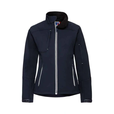 Image of Russell Athletic Womens/Ladies Bionic Soft Shell Jacket (French Navy) Size 4XL