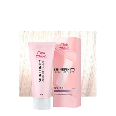 Image of Wella Shinefinity Toffee Milk 09/13 Very Light Golden Ash Blonde 60ml Demi Permanent Color