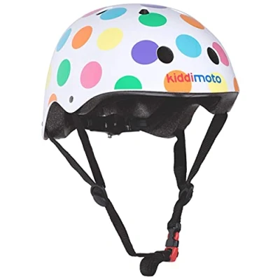 Image of Kiddimoto Kids Bike Helmet for Girls Boys Baby Toddler and Child Age 2 to 10 Years Safety on Scooter Bicycle Skateboard MTB Bikes Adjustable Fit Childs Small Head