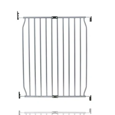 Image of Safetots Eco Screw Fit Baby Gate, Grey, 70cm 80cm, Stair Gate for Toddler and Baby, Safety Barrier, Easy Installation