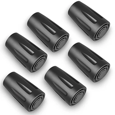 Image of OTraki 6 PCS Walking Stick Caps Rubber Tips Trekking Pole Tip Protector Alpenstock Head Cover 11mm Replacement Feet Ends for Poles Hiking Sticks