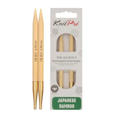 Image of KnitPro Bamboo interchangeable needle tips 6.50mm 3pcs