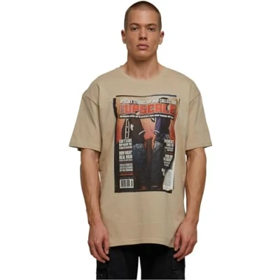 Image of Upscale by Mister Tee Unisex Magazine Print Tshirt, Size: XXL, Sand