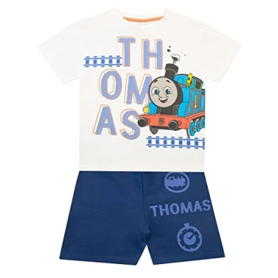 Image of THOMAS &amp; FRIENDS Boys Top and Shorts Set Blue 12 18 Months