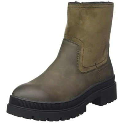 Image of TOM TAILOR Women&#039;s 4294906 Ankle Boot, Khaki, 5.5 UK