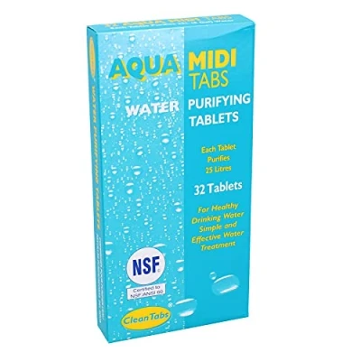 Image of Aqua Midi Tabs 32 Water Purifying Tablets Motorhome Caravan Tank