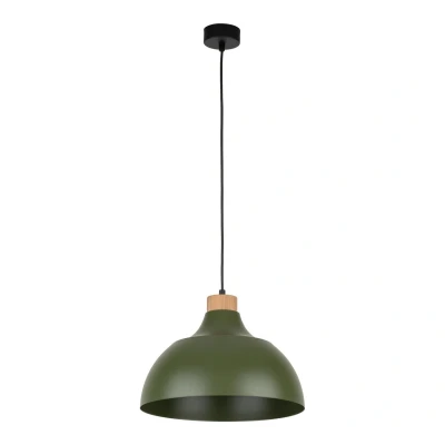 Image of Cap Dome Pendant Ceiling Light Green 1xE27