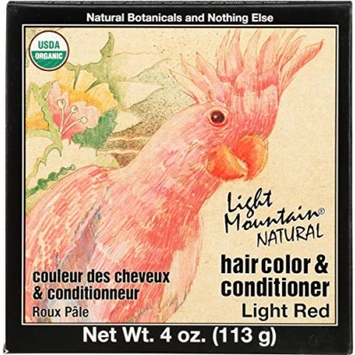 Image of Light Mountain Henna Hair Color &amp; Conditioner Red 4 Oz. Powder