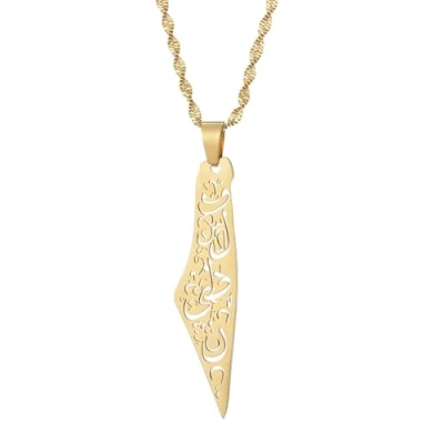 Image of Palestine Flag Map Pendant Necklaces Men Women Hollow Flower Pattern Charm Ethnic Hip Hop Countries Neckwear Choker,Jewelry Gifts Clavicle Chain Sweater Chain,White,Long:50Cm