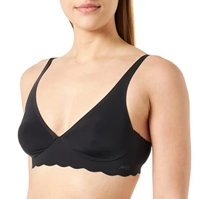 Image of Sloggi Women&#039;s Zero Microfibre 2.0 H Soft Bra Molded, Black, XS
