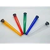 Image of Smoking King Size Cone Holder Air Tight Hard Plastic Tube Rolling Cig Joint Tube, 2 Holders