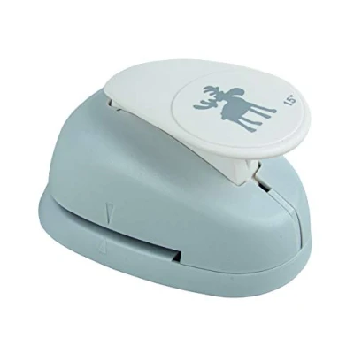 Image of Rayher Paper Craft Punch with Elk Design, Lever for Card Making and Scrapbooking, 2.54cm, 1&quot;, 89762000