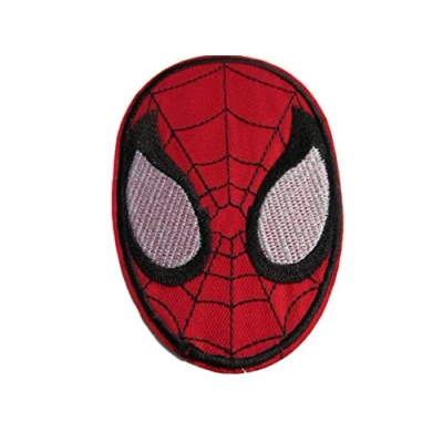 Image of Fat catz copy Marvel Spiderman Face Iron on Sew Embroidered Patch Badge Applique Motif