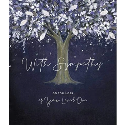 Image of With Sympathy On Your Loss Greeting Card Foiled Greetings Cards