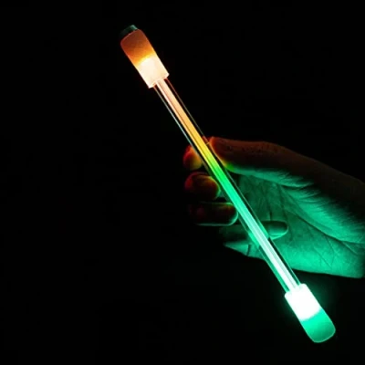 Image of QCSTORE Illuminated Spinning Pen, 7 Colors, LED Rolling Finger, Non Slip Decompression, Multifunctional
