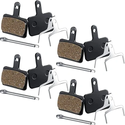 Image of Zonon 4 Pairs Bike Brake Pads Compatible with Trp Tektro Shimano Deore Br m575 M525 M515 T615 T675 M505 M495 M486 M485 M475 M465 M447 M446 M445 M416 M415 M395(Resin Pads)