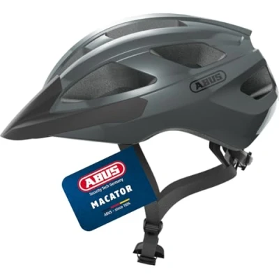 Image of ABUS Macator road bike helmet sporty for beginners also pigtail wearers men and women