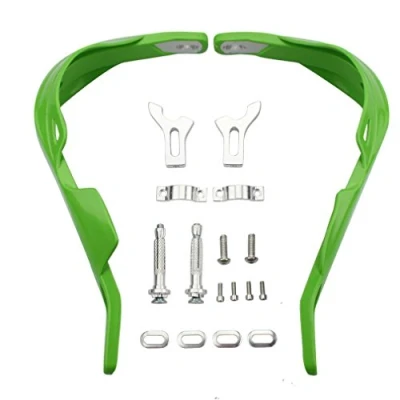 Image of GOOFIT 7/8&quot; Aluminium Alloy Handlebar Hand Brush Guards Protector Handguards Assy Replacement For Motocross Motorcycle Off road Pit Dirt Bike ATV Green