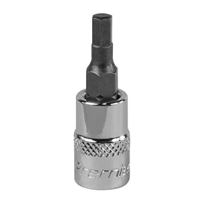 Image of Sealey Premier Hex Socket Bit 4mm 1/4&quot;Sq Drive