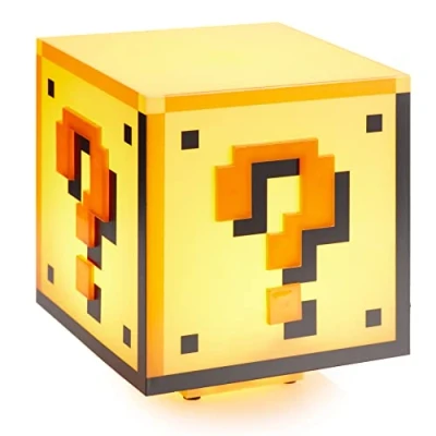 Image of Paladone Super Mario Brothers Question Block Light Nintendo Lamp, for 3 99 years