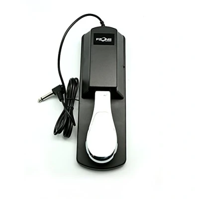 Image of Eleoption Universal Sustain Pedal with Polarity Switch for M Audio, Yamaha, Casio Music Midi Keyboards, Digital Piano, Synthesizers, Sound Module (SP 1)