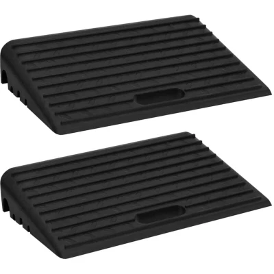 Image of vidaXL Kerb Ramps 2 pcs 50x30x11 cm Rubber