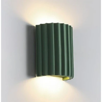Image of TPWEWRX Modern Resin Wall Sconce Creative Simplicity Backdrop Light Lighting Fixtures Living Room Lamp Hallway Bedside Lights for Study Bedroom Entrance (Green)