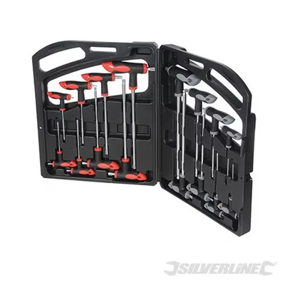 Image of Silverline T Handle Wrench Set 16pce