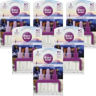 Image of Perfect Scents Air Freshener Refill Compatible with 3volution Mystic Japan (6 Pack) 6x20ml