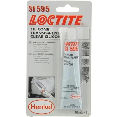 Image of Loctite SI 595 Transparent silicone for mechanical or industrial seals, UV and weather resistant silicone, tube 40 ml