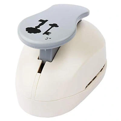 Image of Large Lever Punch, Keys, Pattern Size: 6.5 cm x 4.8 cm, Jumbo Craft Punch for Scrapbooking, Paper Crafts