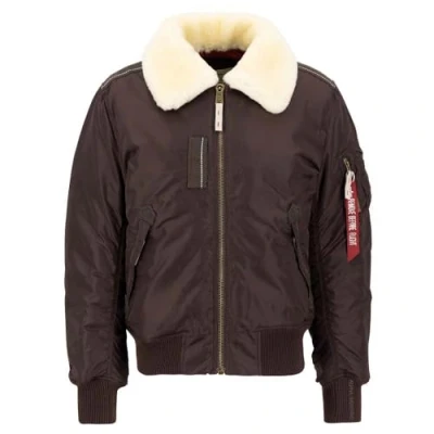 Image of Alpha Industries Men&#039;s Injector III Bomber Jacket, Hunter Brown, S