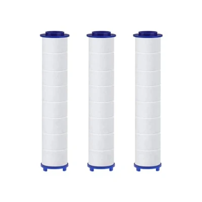 Image of Set of 3 PP Cotton Filters with Calcium Sulfite Balls for HAPPUP Shower Head, Filtered Sediment Cartridge, Head Filter 10.5x2 cm