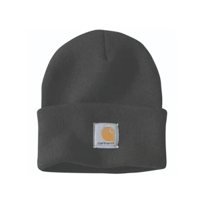 Image of Carhartt Unisex, Knit Cuffed Beanie, Black, One Size