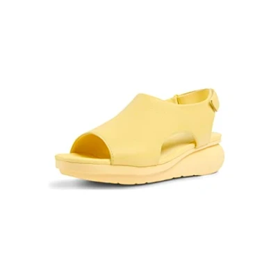 Image of Camper Women&#039;s Balloon K201481 Wedge Sandal, Yellow, 8 UK