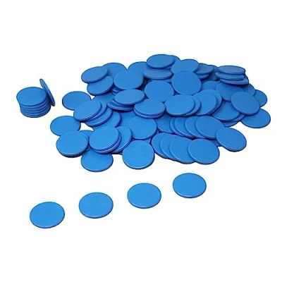 Image of WISSNER 200232.000 Game Chips, Blue